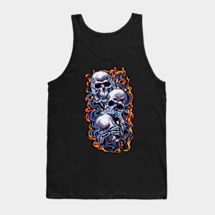 Hear No Evil Skulls Tank Top